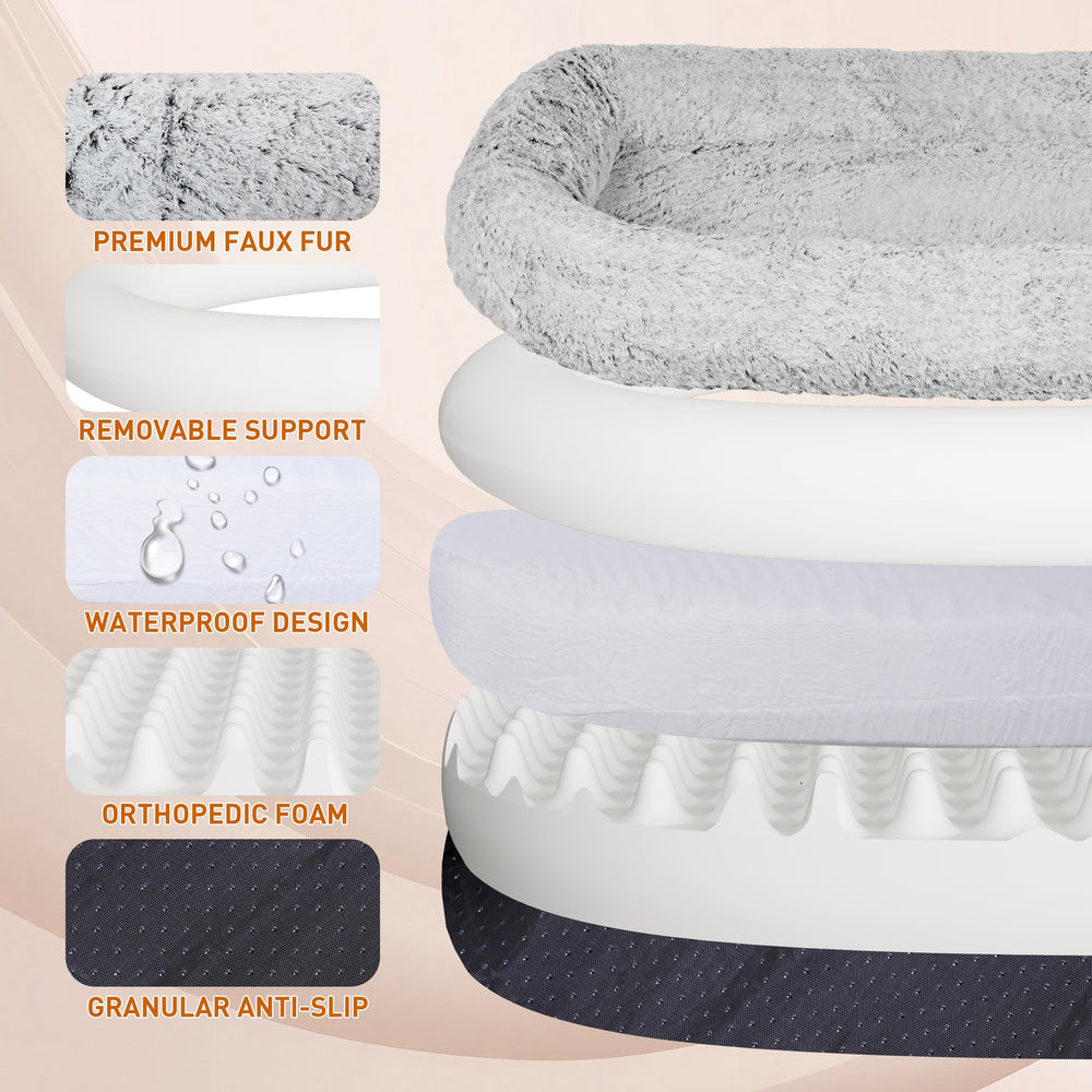 Anywish memory foam core contours for joint comfort