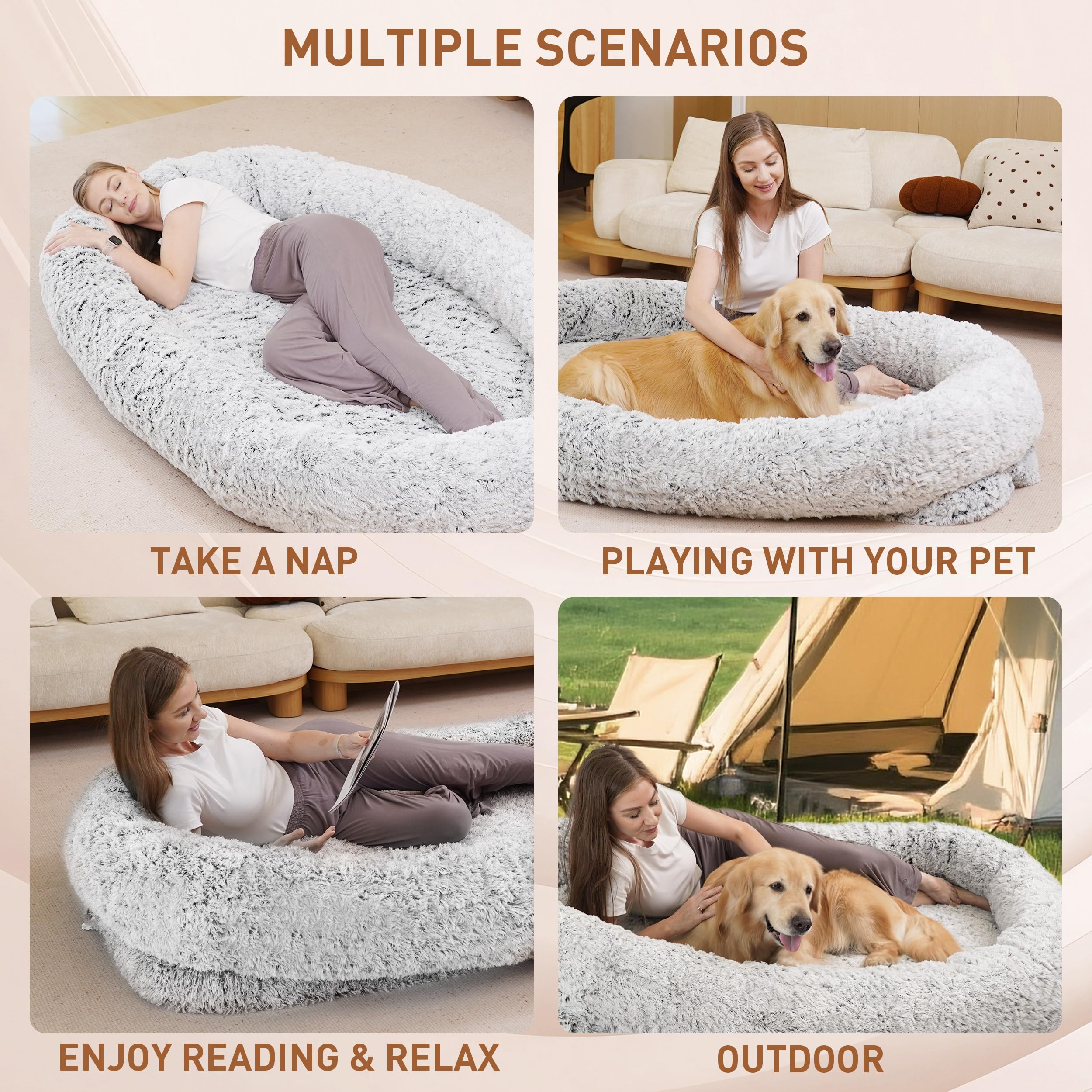 Anywish bed supports indoor lounging and outdoor sun moments