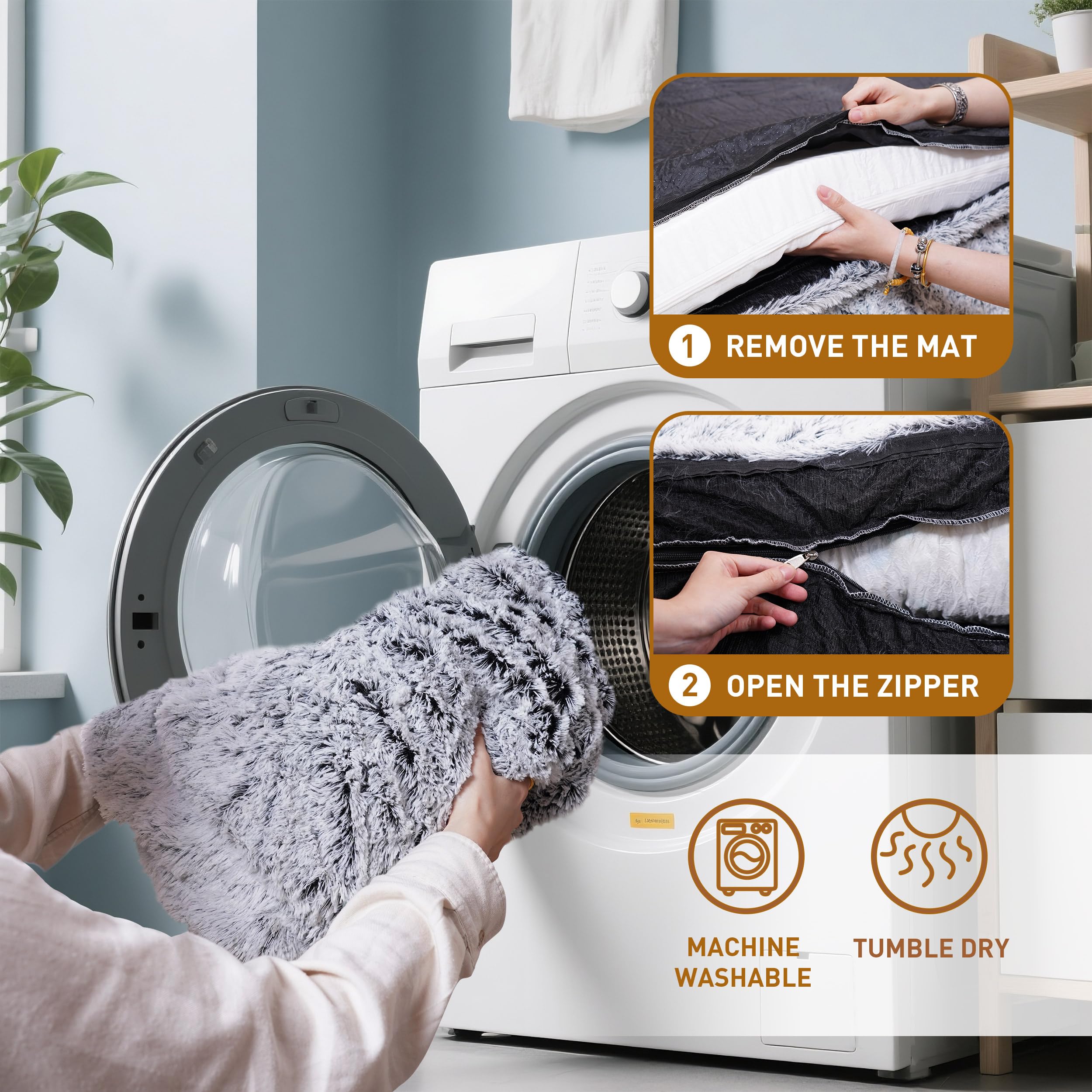 Anywish washable cover for easy cleaning and refresh