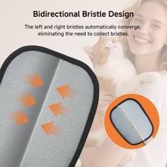 AOBIS pet hair removal gloves on car seats improving interior cleanliness.