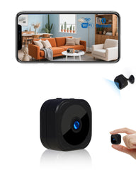 AOBOCAM 1080P indoor camera front view enables quick app setup for home security.
