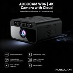 AOBOCAM 150-degree wide-angle view reduces blind spots in larger rooms.