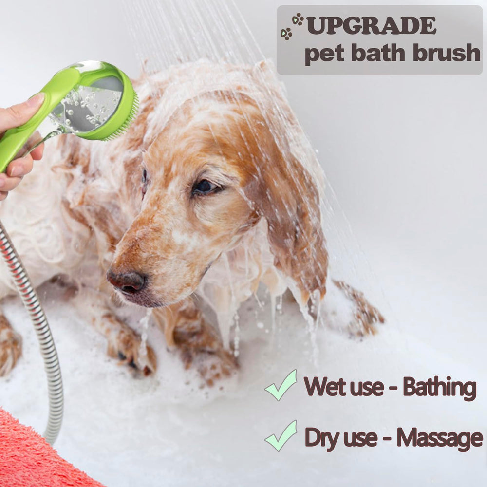 Aoche Pet Bath Brush from a 2-pack for multi-pet grooming.