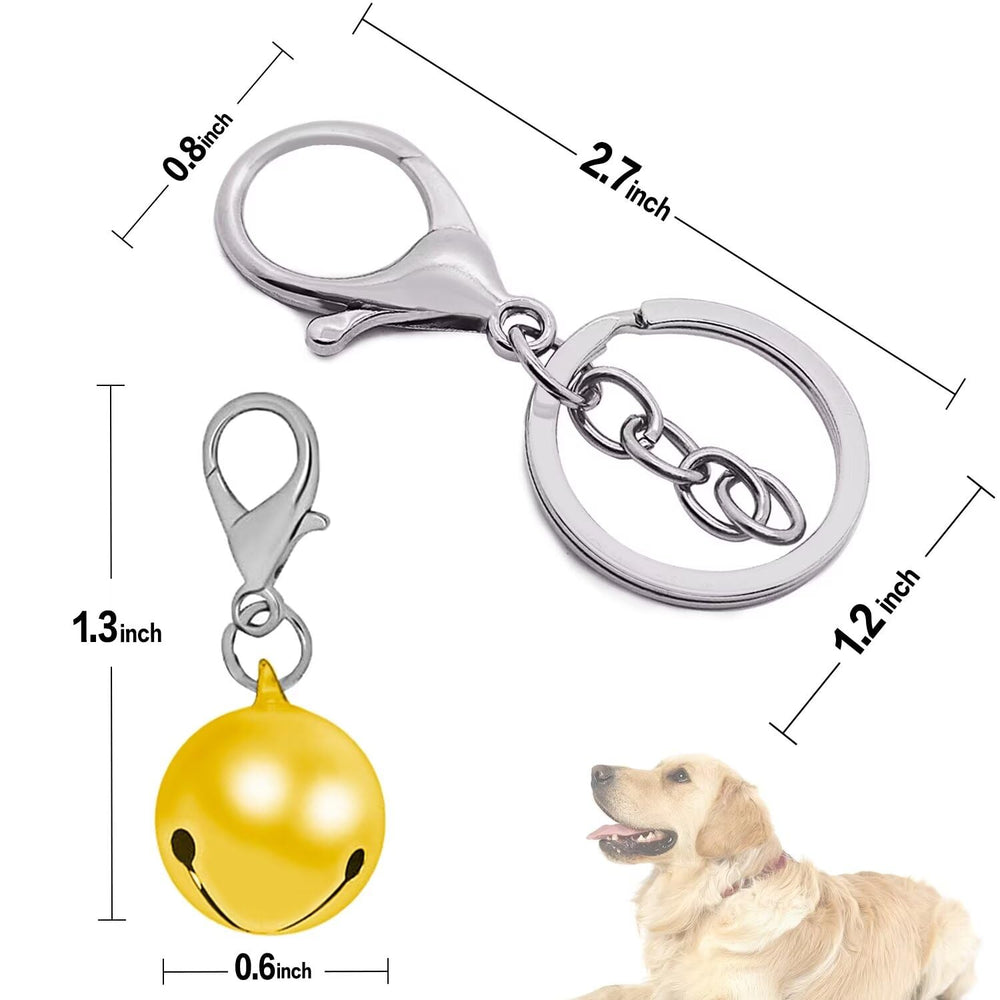 Aoche pet bells with chrome-plated surface resist corrosion for long-lasting wear.