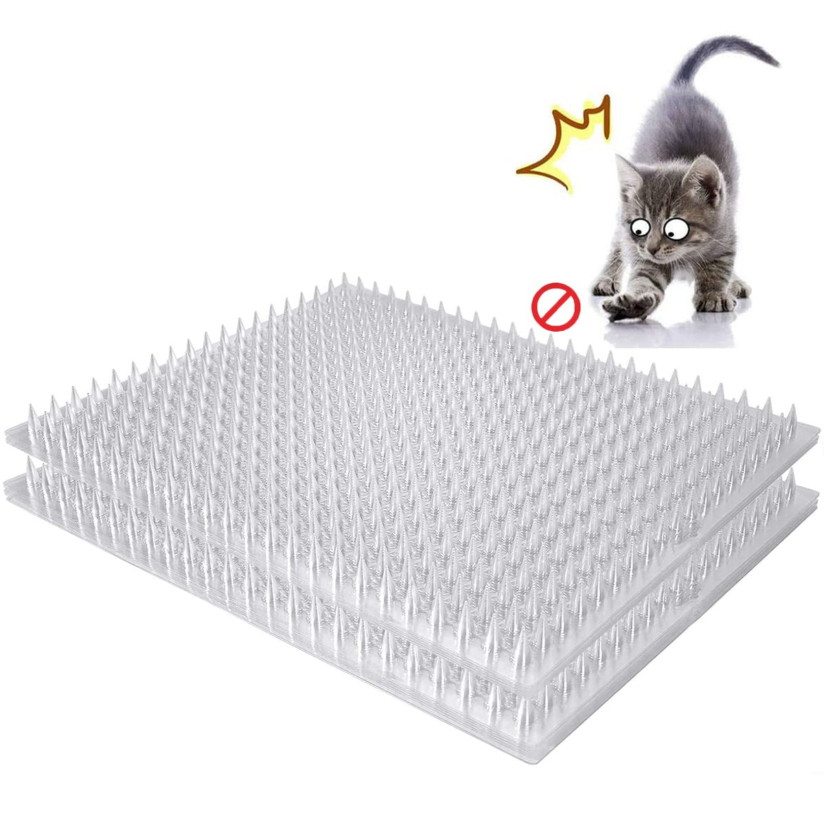 Aocoray cat deterrent scat mat 14-pack covers large areas to protect furniture.