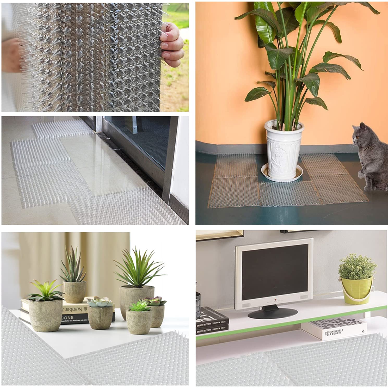 Aocoray indoor-outdoor application ideas show versatile use around sofa, plants, and entryways.