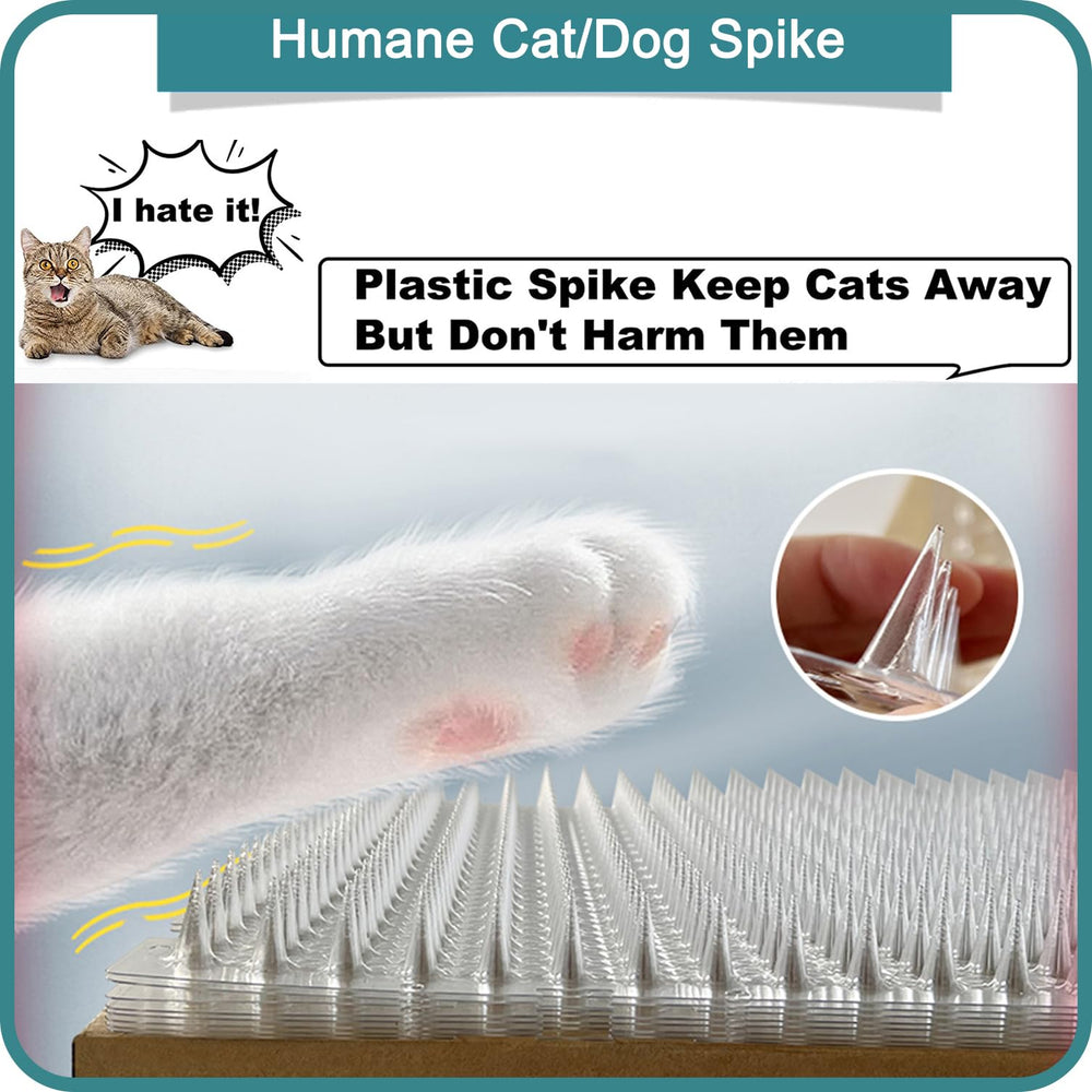Aocoray outdoor indoor mats in PVC provide humane protection against cat digging.