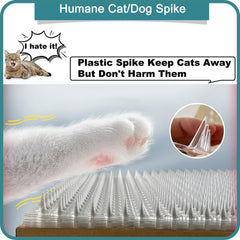 Aocoray outdoor indoor mats in PVC provide humane protection against cat digging.