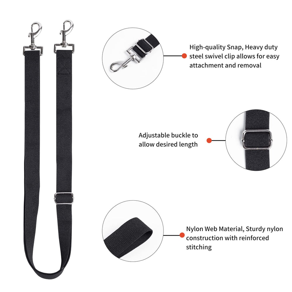 Aocuxze leg straps with 360-degree swivels for easy attachment to D-rings