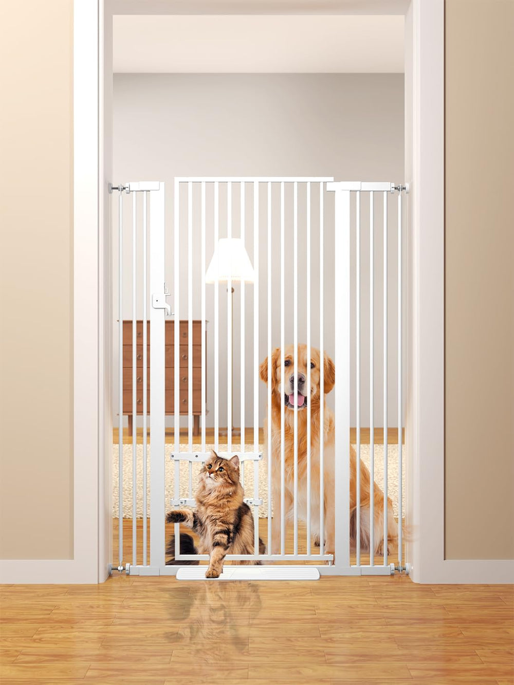 Aodbicy pressure-mount installation demonstrates tool-free setup that protects walls.