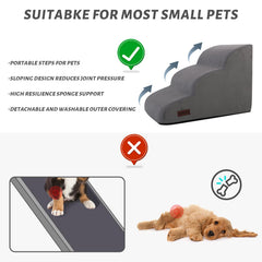 Aodisman dog ramp shown during easy assembly after unpacking.
