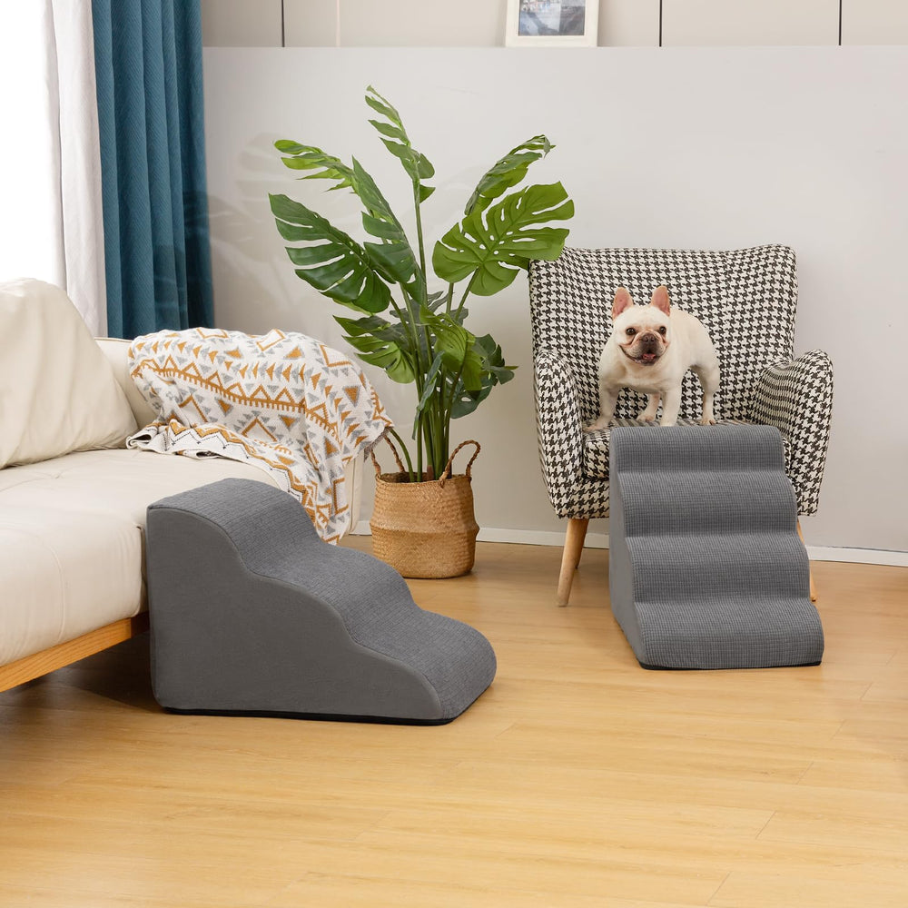 Aodisman dog stairs 4-step height suitable for sofa and bed access.