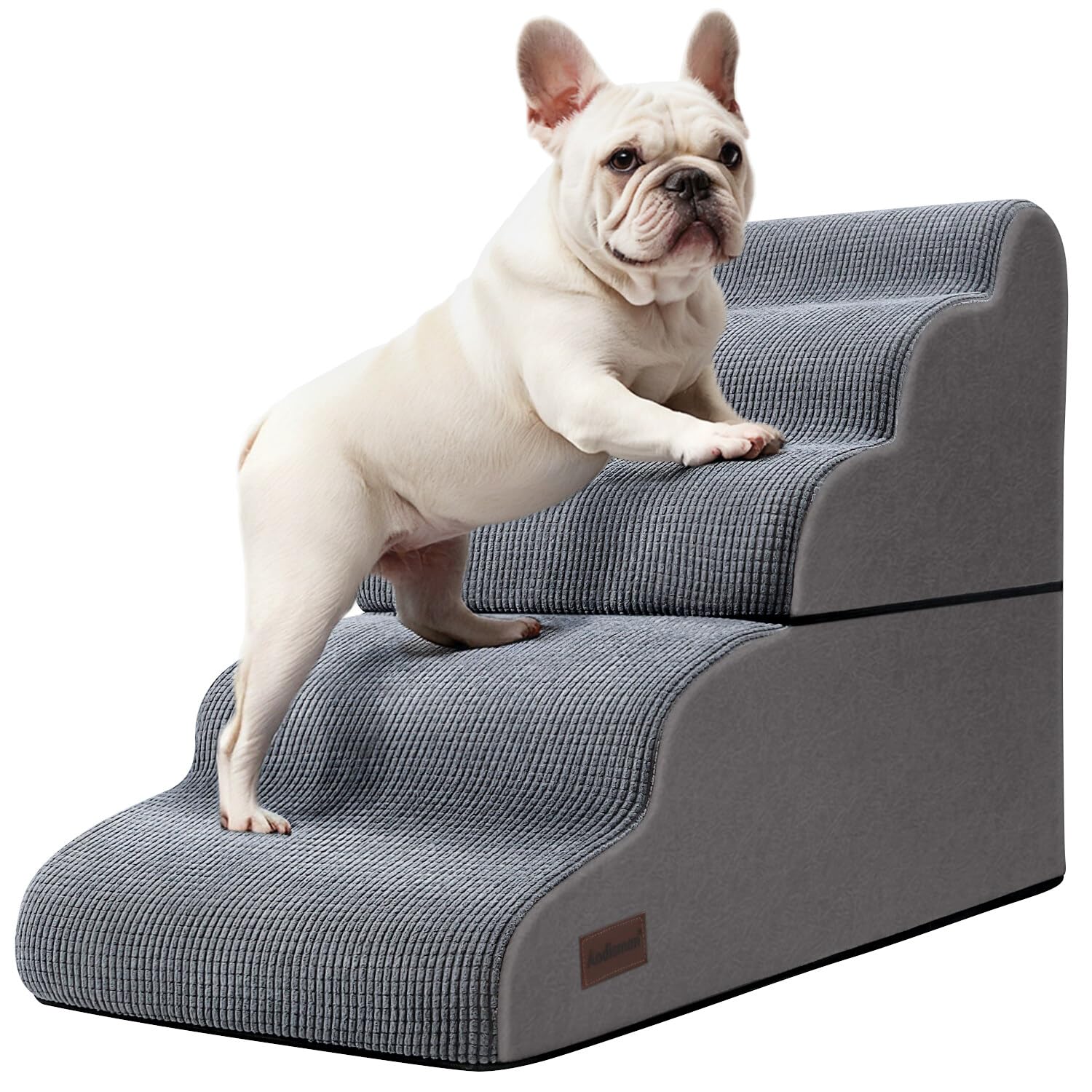 aodisman dog stairs high-bed 5-step side view supports easy access and safer climbs.