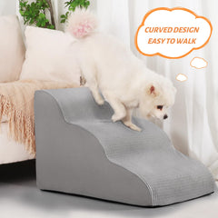 Aodisman non-slip bottom keeps pet steps steady during nightly lounging and naps.