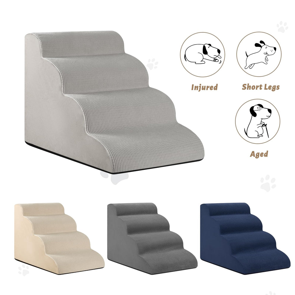 Aodisman dog stairs non-slip bottom provide safer, steadier climbs.