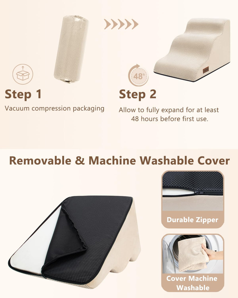Aodisman dog stairs non-slip bottom for stable indoor use