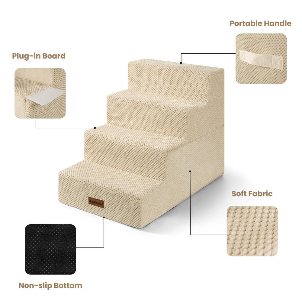 Aodisman dog stairs suitable for sofa access.