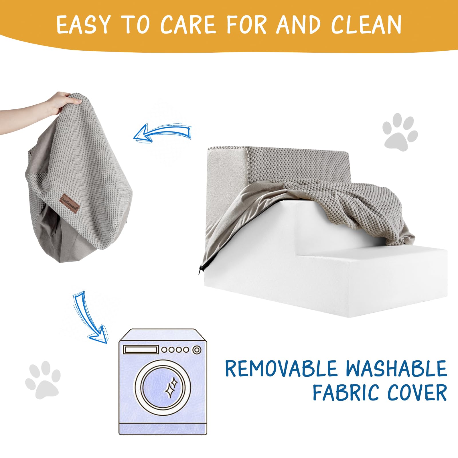 Aodisman dog stairs vacuum packaging expands for full size after unboxing