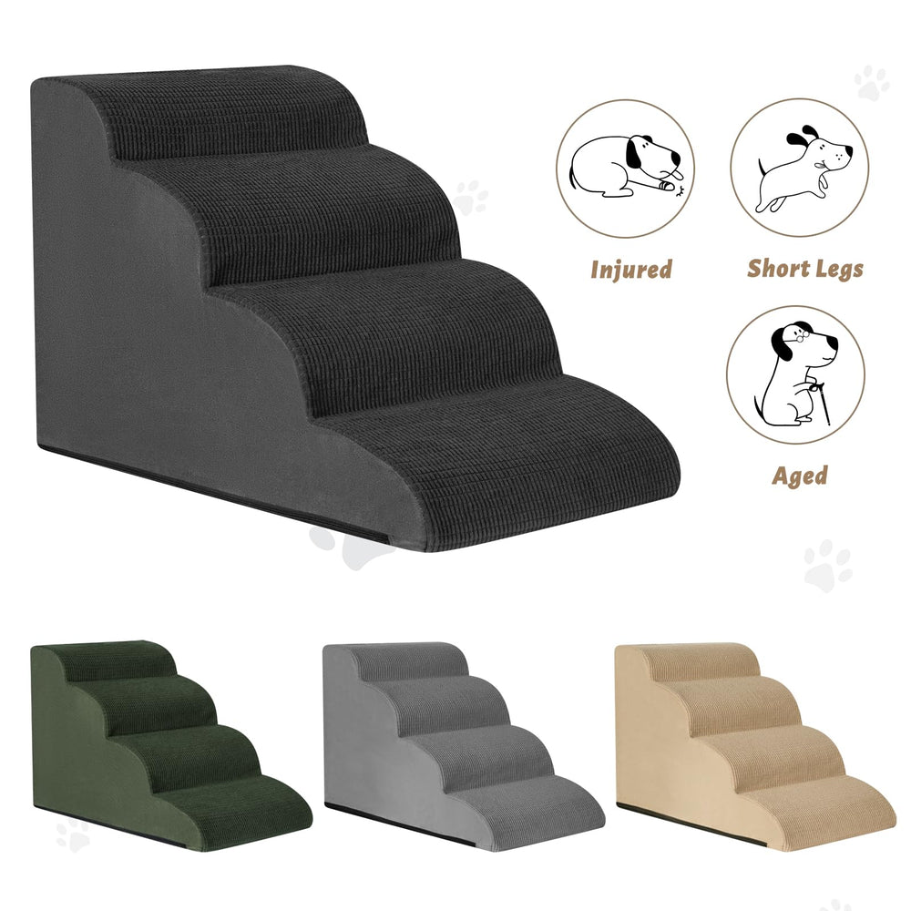 Aodisman dog steps compact-packaging highlights vacuum-sealed setup for quick storage.