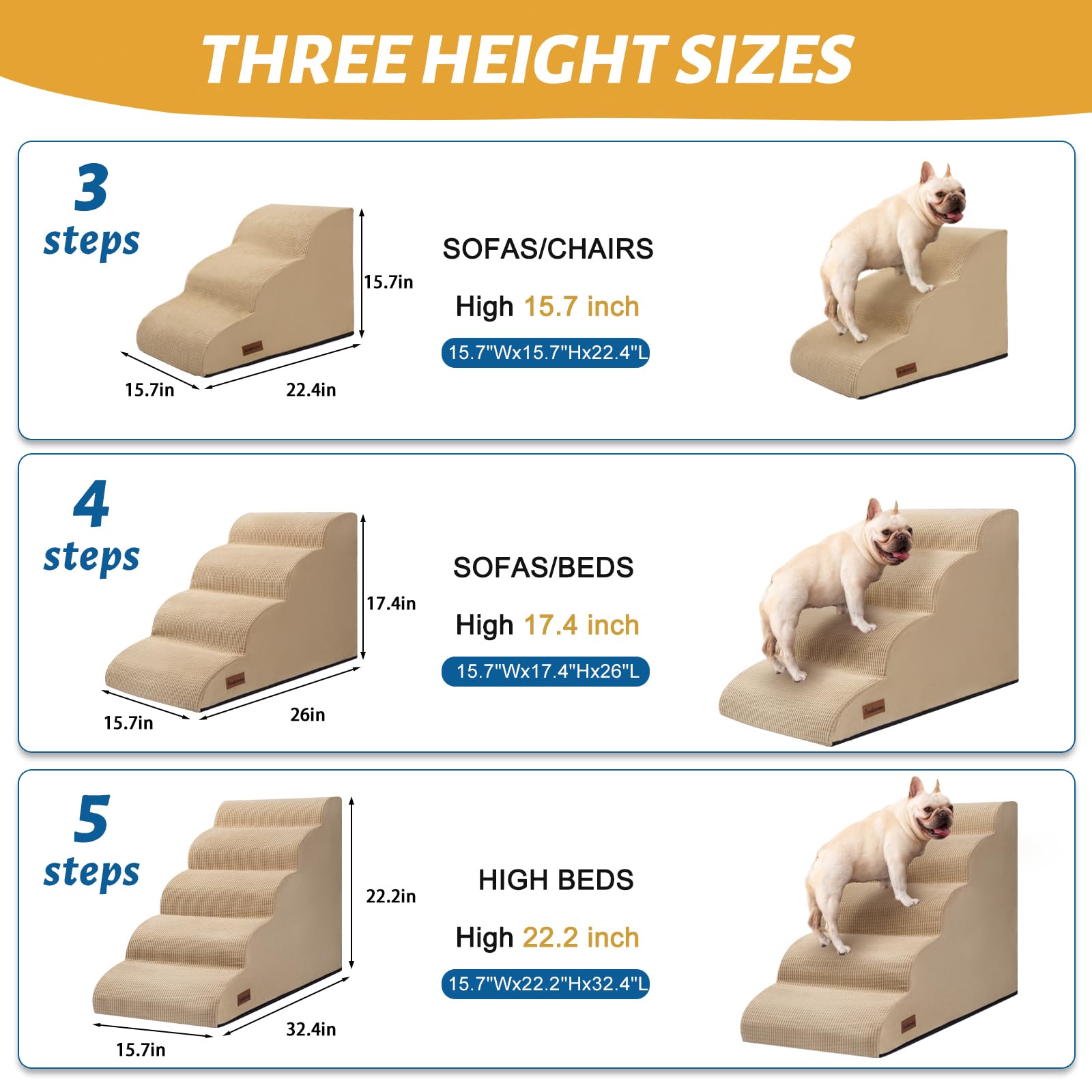 Aodisman curved ramp design reducing impact for pets during ascent
