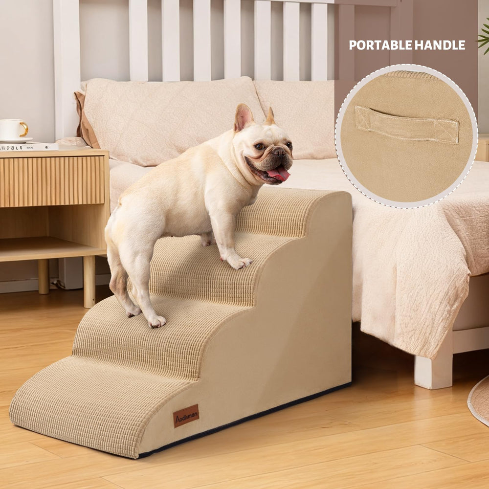 Aodisman dog steps packaging before unfolding for quick setup