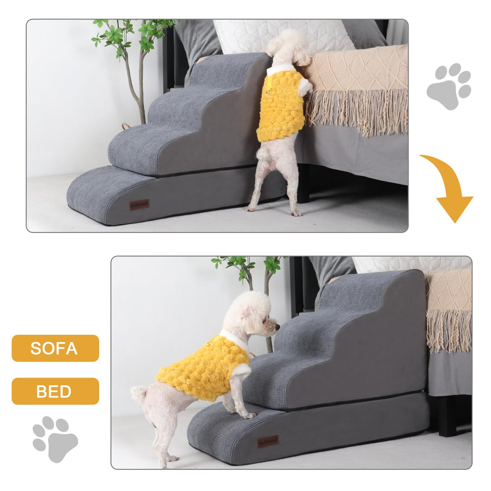 Aodisman high-rebound foam inside provides supportive, durable pet stairs.