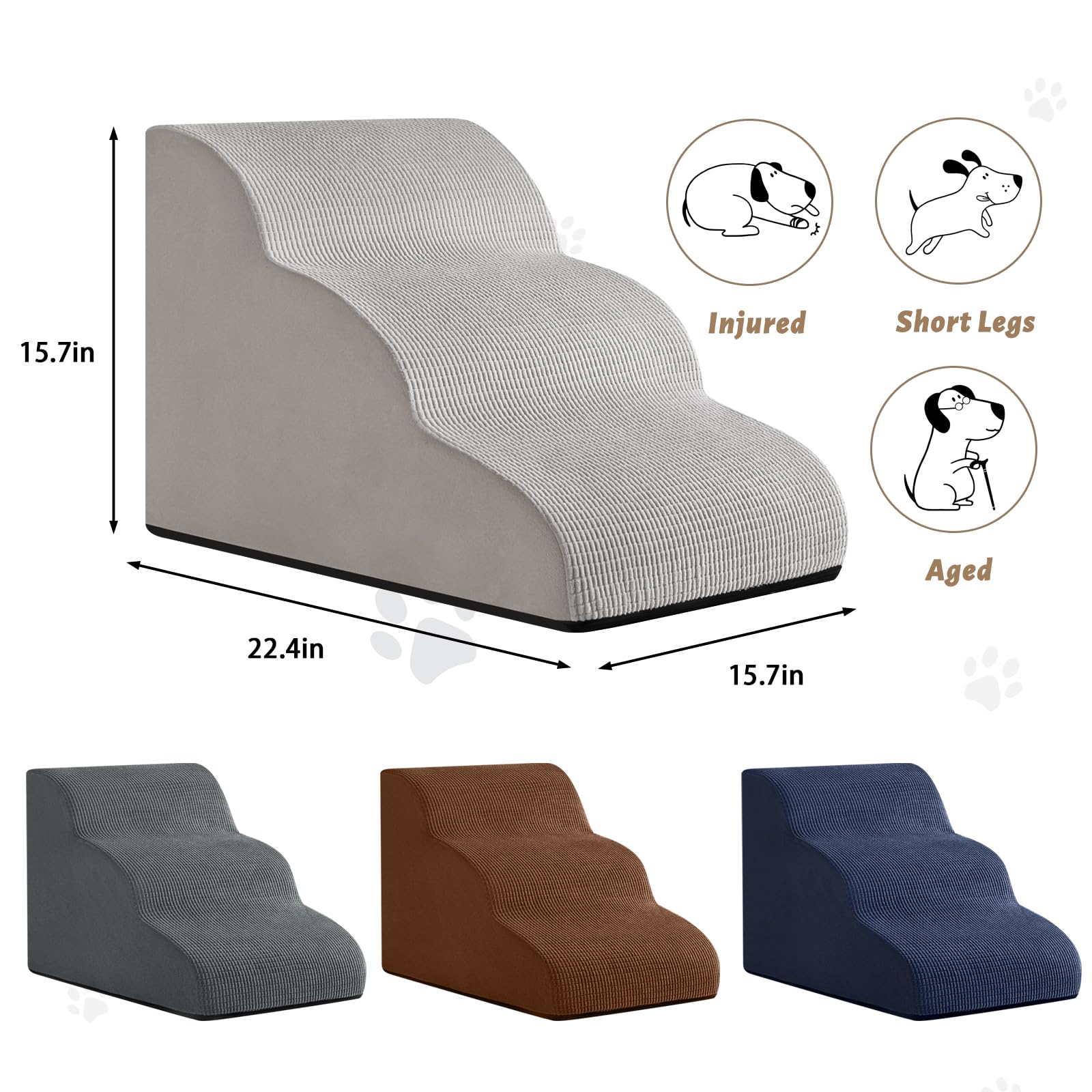 Aodisman washable cover makes cleaning quick after playful sessions on the stairs.