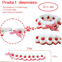 Aoeeki adjustable neck demonstrates eight to eleven inch range for kittens.