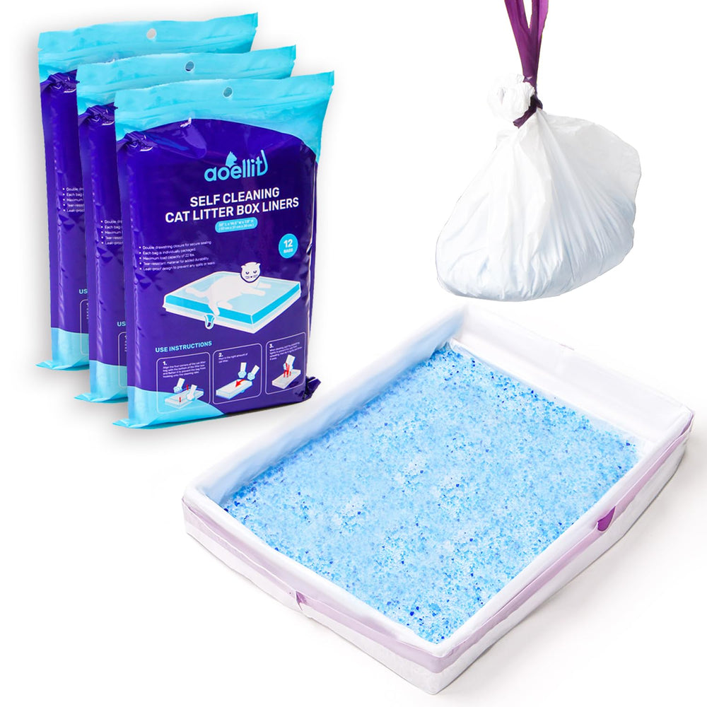 AOELLIT 36-pack litter bags roll for quick refills and organized storage.