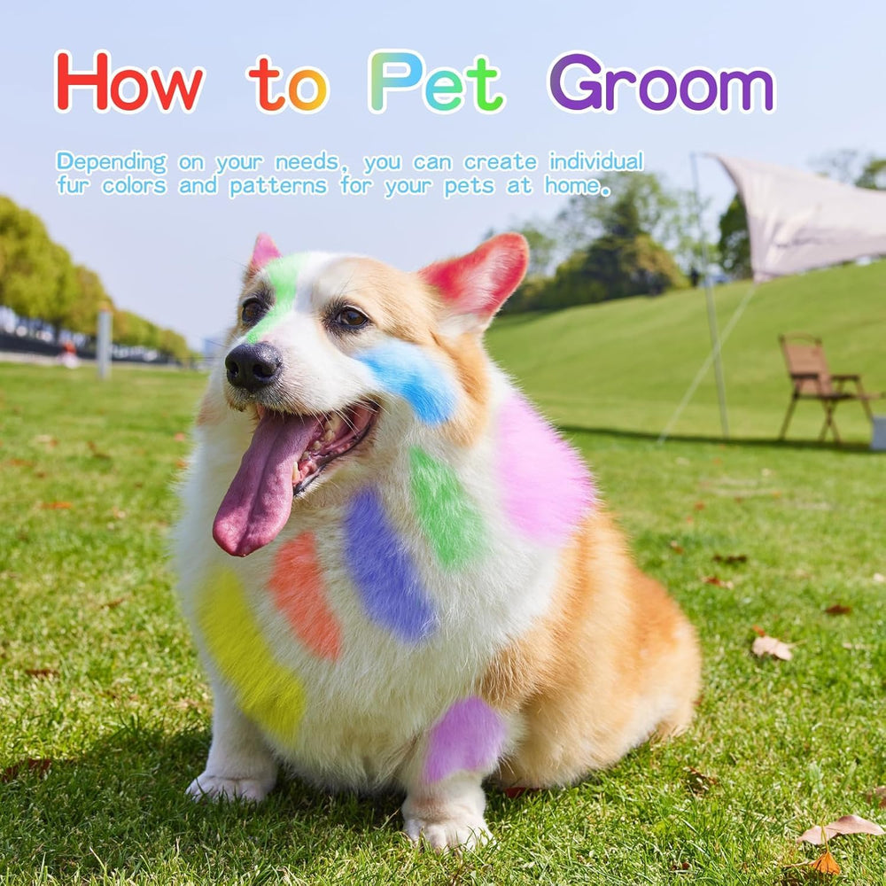 AOFEGRLT dog hair dye fix with dryer for quicker set