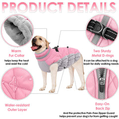 AOFITEE dog coat elastic abdomen design allows easy, comfortable on/off.