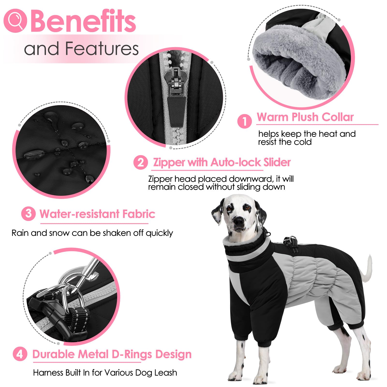 AOFITEE reflective neckline enhances visibility on nighttime strolls