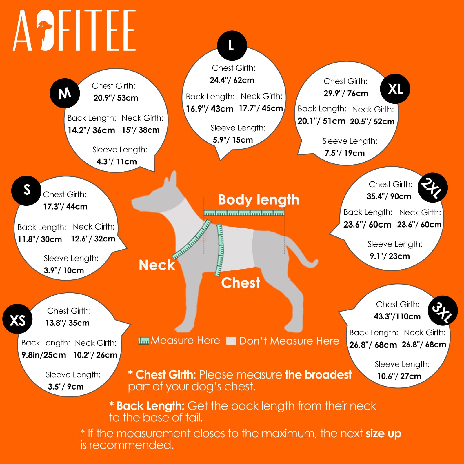 AOFITEE dog coat zip-back detail shows easy dressing and fur protection.