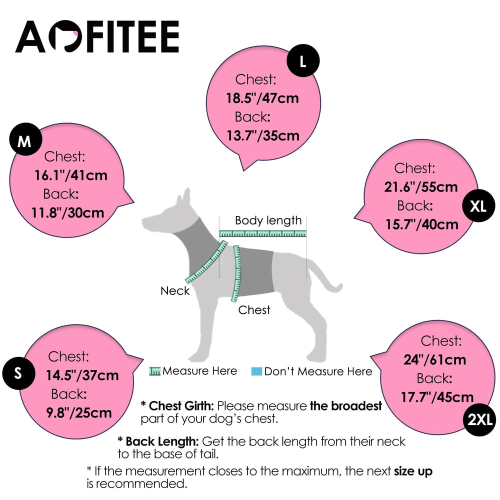 AOFITEE dog coat with legs provides full-body protection from wind and snow