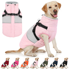 AOFITEE dog coat waterproof shell demonstrates weather protection for rainy walks