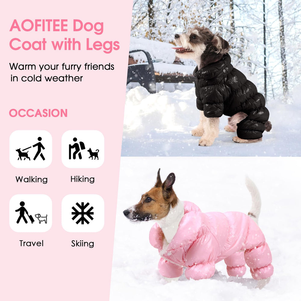 AOFITEE dog coat - windproof-snowsuit shields against chilly gusts on walks