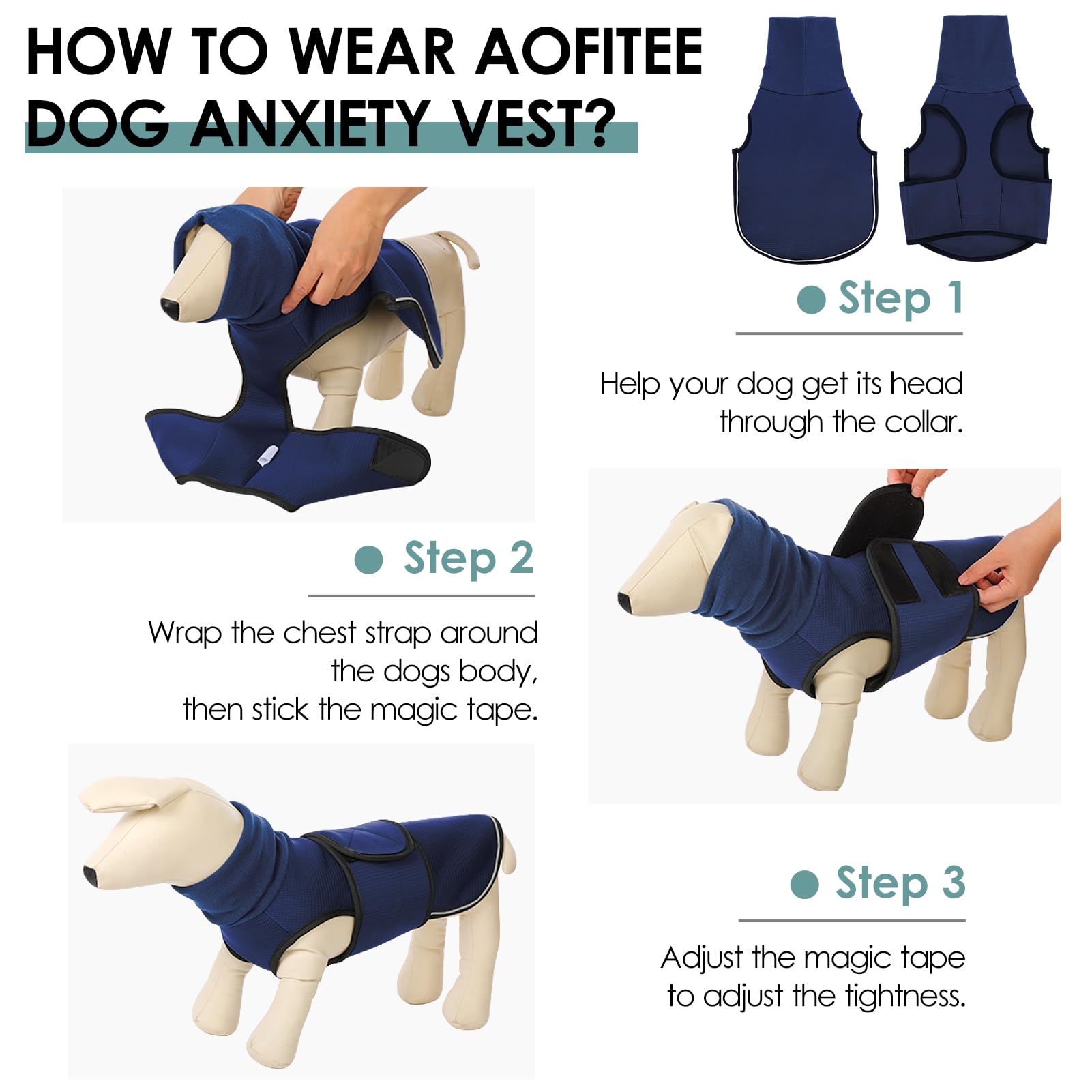 AOFITEE dog ear-cover detail showing warm, secure ear protection