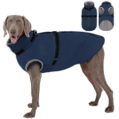 AOFITEE dog jacket warm fleece lining keeps French Bulldog cozy on cold walks