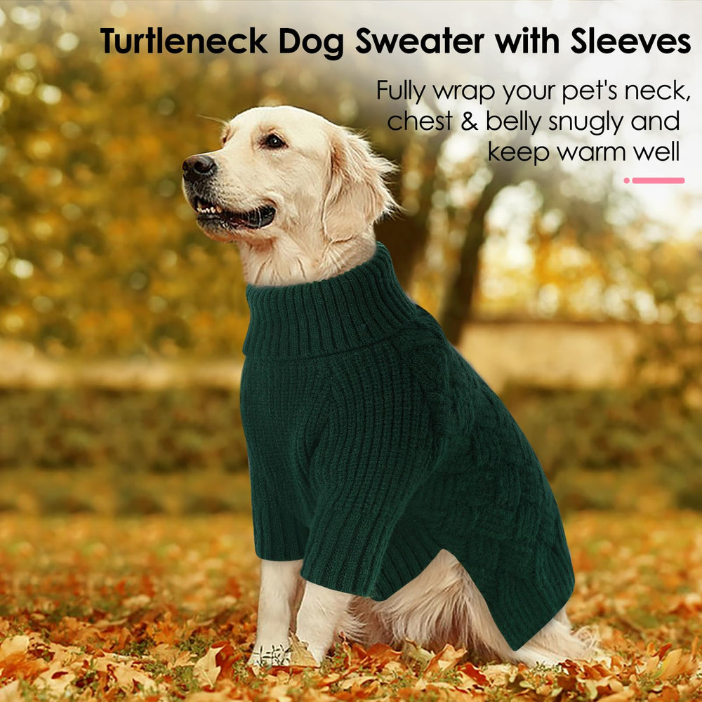 AOFITEE dog sweater warm acrylic knit for soft, comfortable everyday wear.
