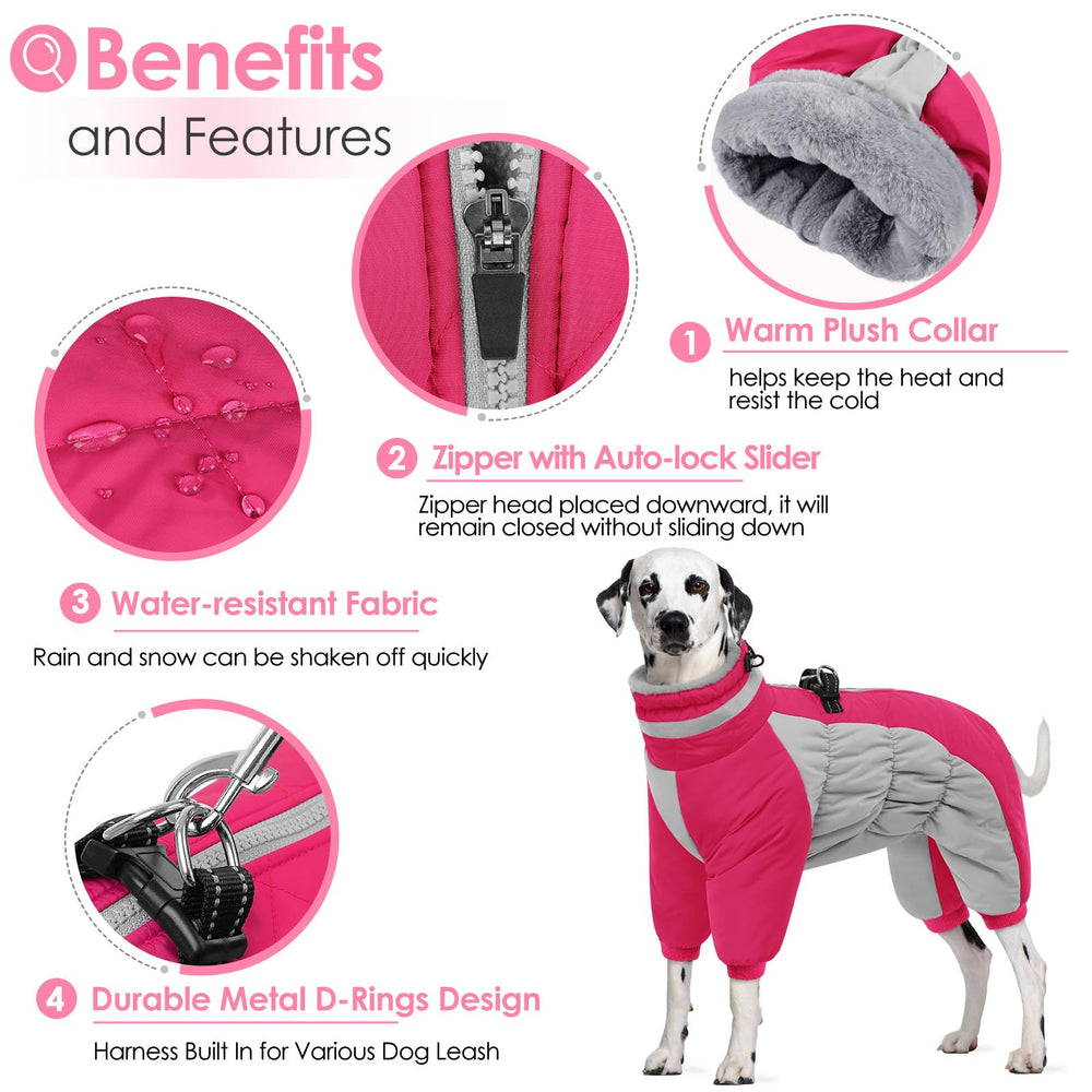AOFITEE full body puffer coat provides complete coverage