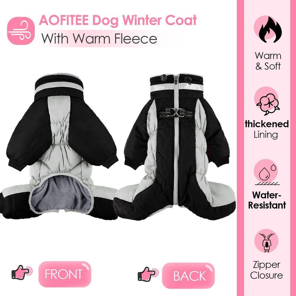 AOFITEE fleece-lined coat provides warmth and soft comfort during cold walks