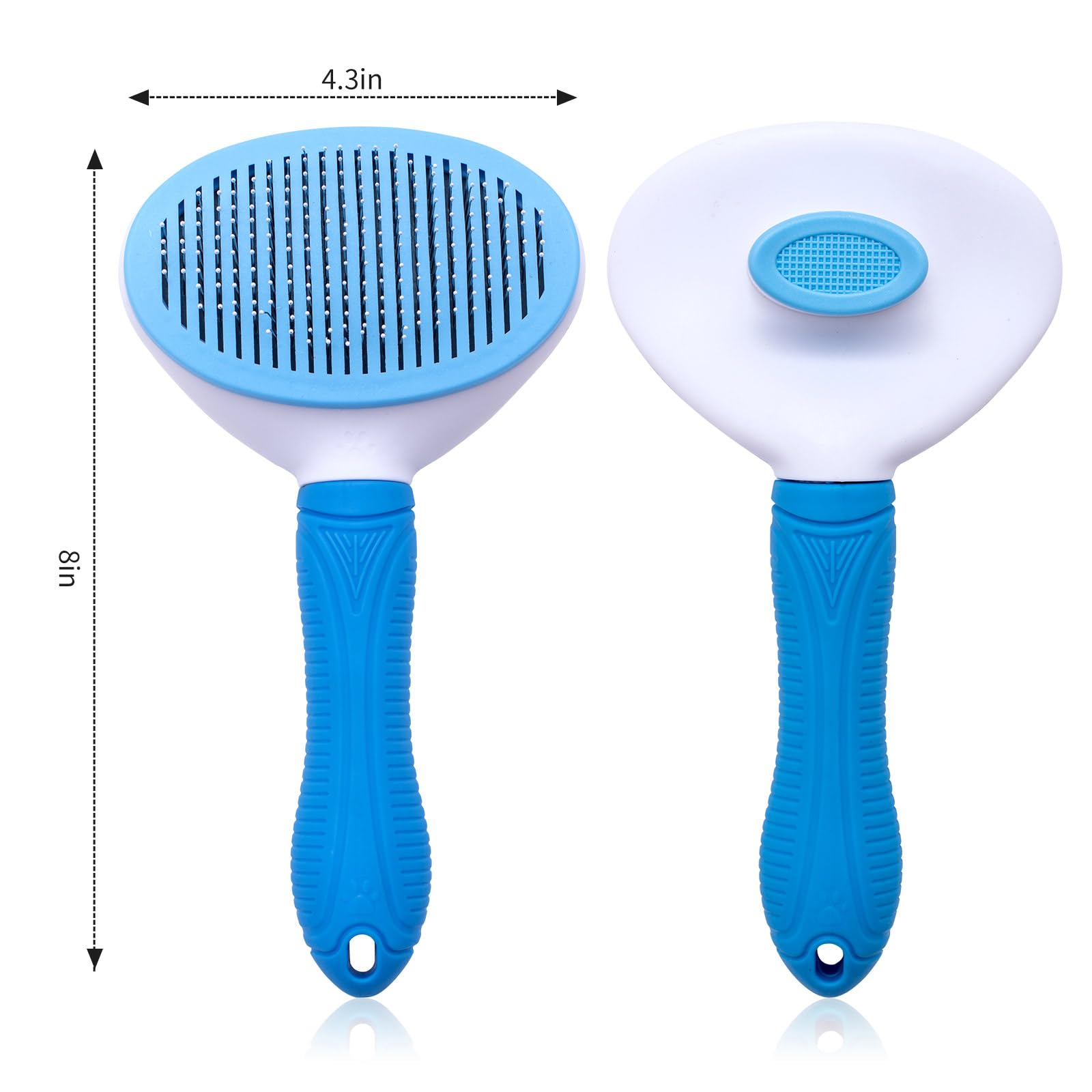 Aogeili brush after grooming session showing quick fur removal and easy cleanup.