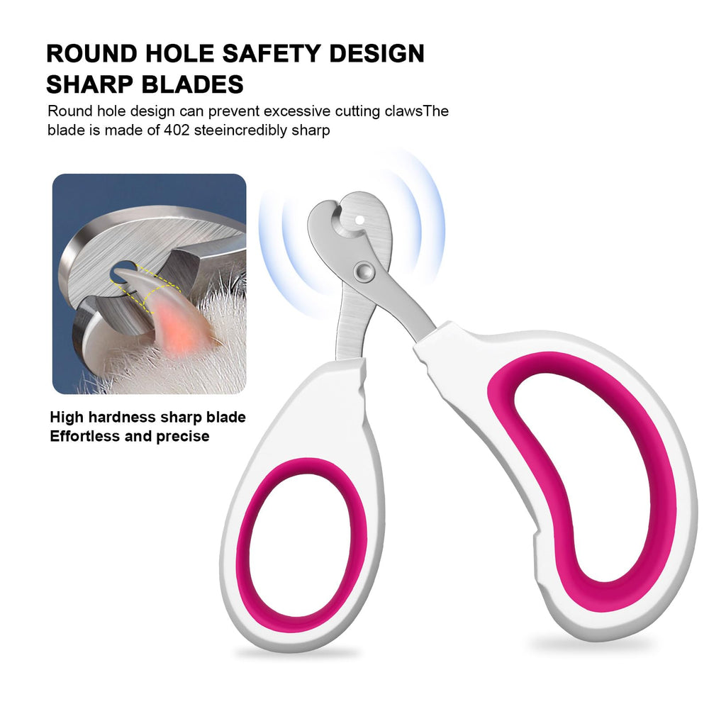 Aogeili small animal nail clipper with stainless steel blades for precise cuts
