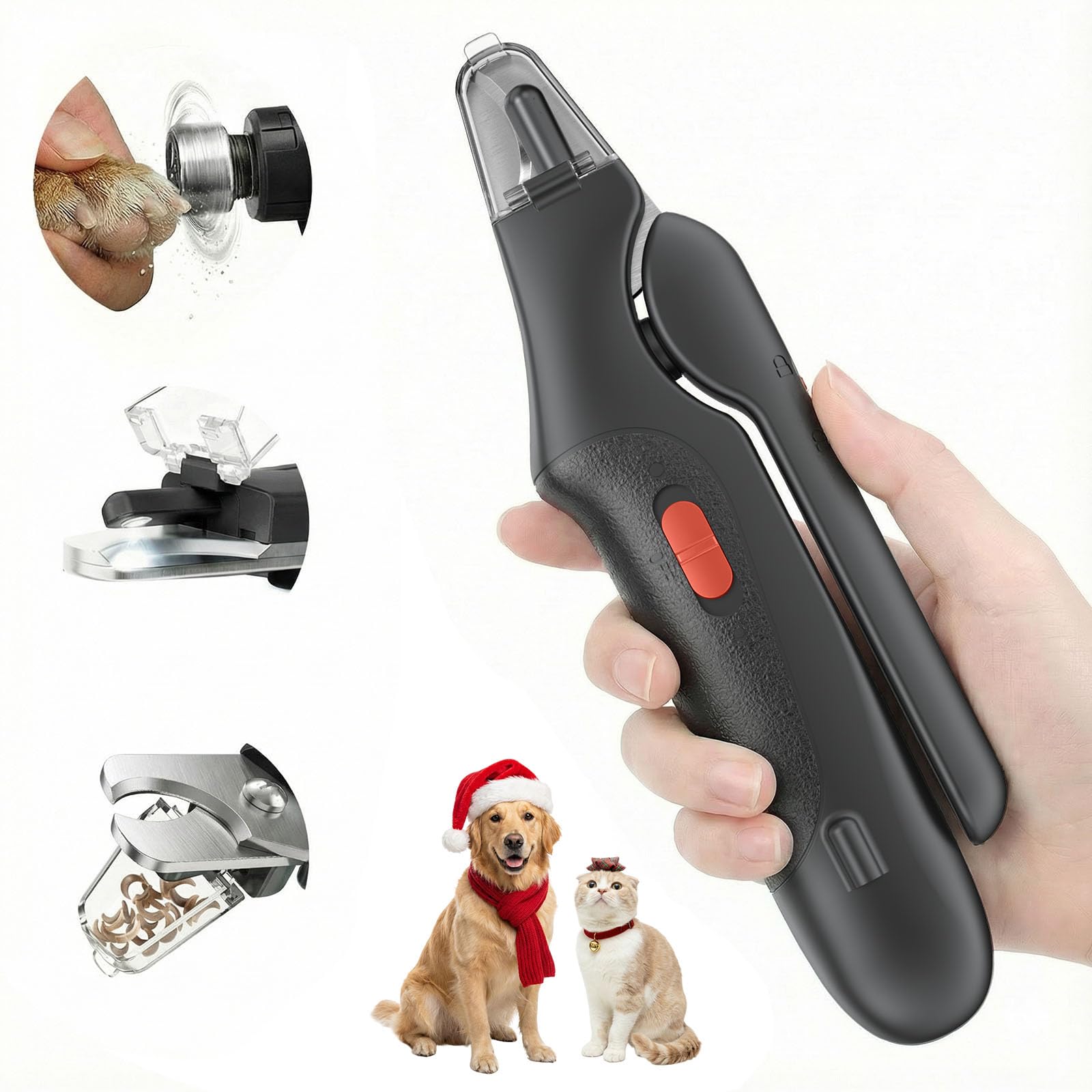 Aoioploa 2-in-1 nail clippers prepared for precise trimming on dogs and cats