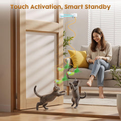 Aoioploa automatic-play-schedule provides quiet, self-driven enrichment during work-from-home hours.