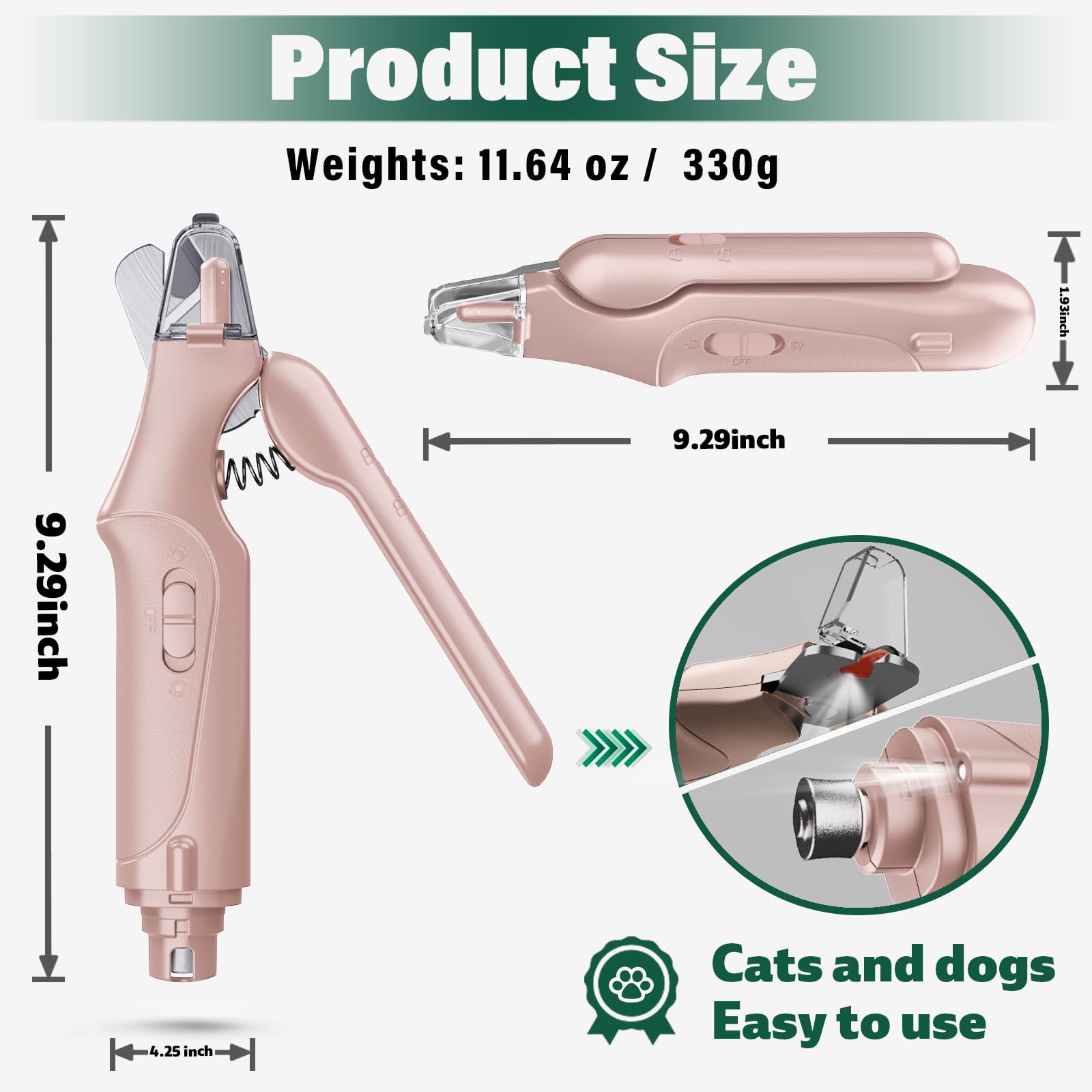 Aoioploa catcher keeps your grooming area tidy and clean.