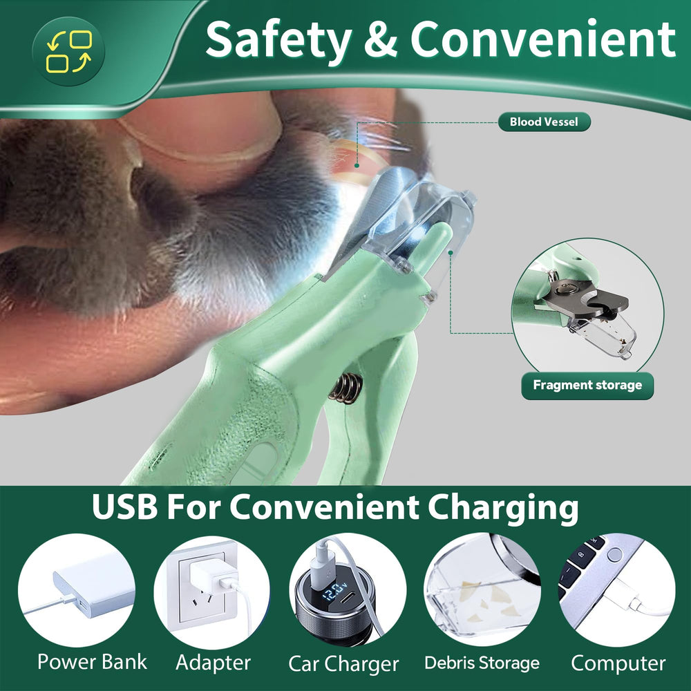 Aoioploa LED-light trimmer providing precise trimming for safe nails.