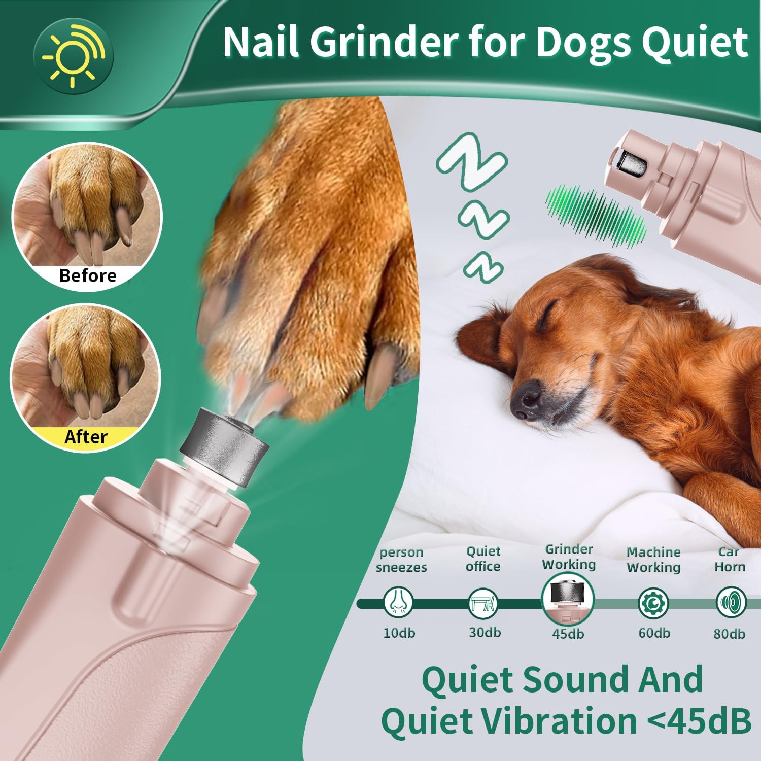 Aoioploa low-noise operation reduces pet stress during grooming.