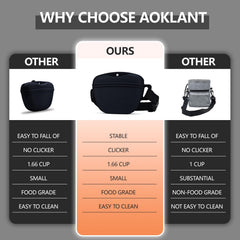 AOKLANT Clicker Integrated Snack Pouch supports on the go training reinforcement.
