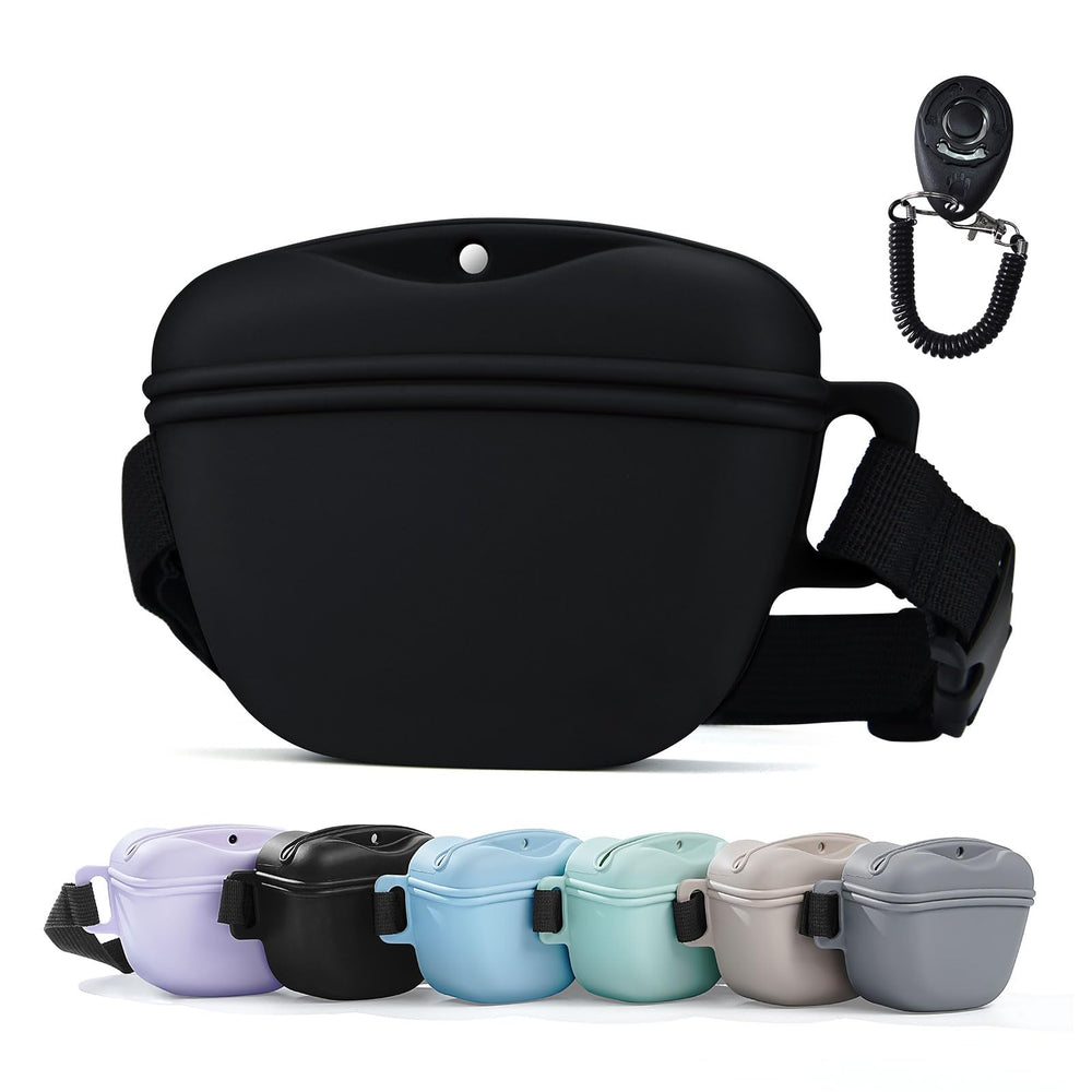 AOKLANT Pet Training Snack Pouch with waistbelt 55in enables hands-free walks and easy treat access.